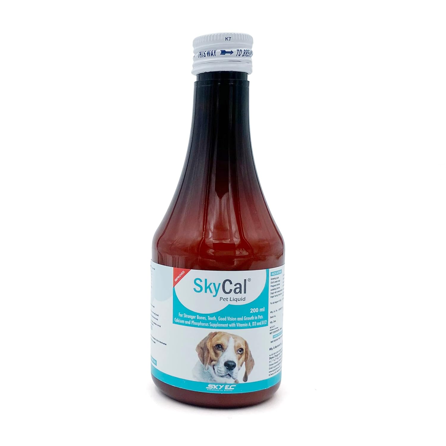 ALP Combo Of Skycal Pet Liquid & Petup Pro Syrup| Multi-Vitamin Multi-Oxidant Multi-Minerals Amino Acids Supplement| Stronger Bones, Teeth, Good Vision & Growth In Pets|2X200 Ml, Cats,Dogs
