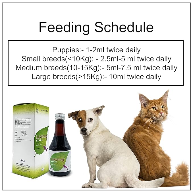ALP Livotas Pet Syrup - Herbal Liver Tonic for Dogs & Cats | 200ml | Chicken Flavor